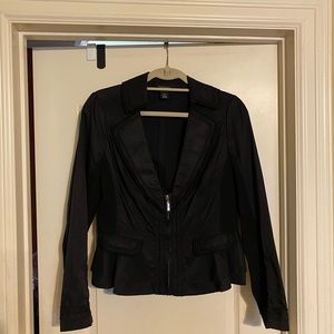 White House Black Market Black Dressy Jacket sz 10